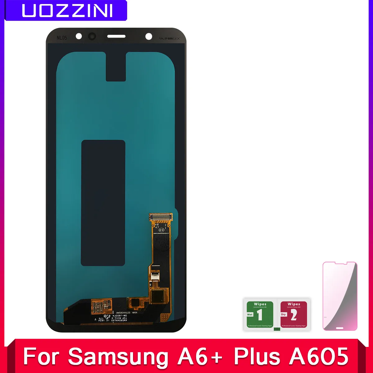 

2 Pcs Super AMOLED For Samsung Galaxy A6+ A605 SM-A605F Display LCD Screen for samsung A605FN A605G A605GN lcd display