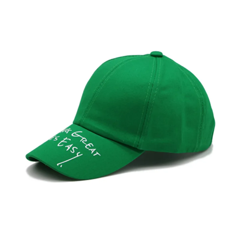 

Spring and Summer New Candy-Colored Nothing Great Comes Easy Lettered Embroidered Baseball Cap