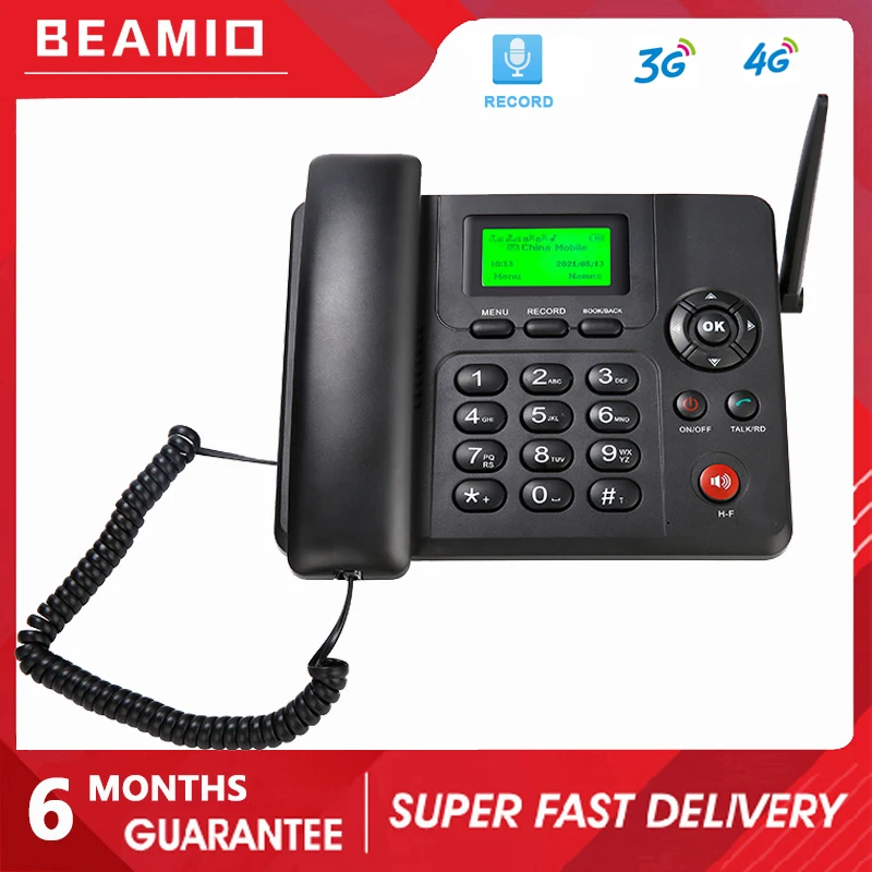 Beamio3G4GWirelessTelephoneWithMultiLanguageCallRecordDual