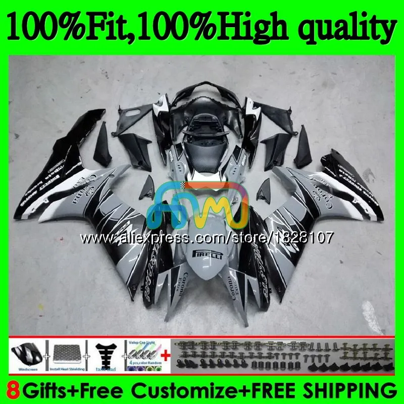 Инъекции для SUZUKI GSXR 600 750 GSXR750, возрастом 11, 12, 13, 14, 15, серый CORONA 39BS. 34 K11 GSXR600 2011 2012 2013 обтекатель - Цвет: No. 1