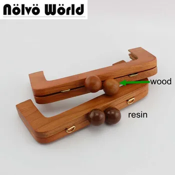 

1 piece,19.5X15cm Purse Wood Purse Frame Closures,Change Ladies Wooden Bag Handbag Handle Frame DIY
