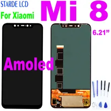 Ensemble écran tactile LCD Amoled de remplacement, pour Xiaomi Mi 8 M1803E1A=