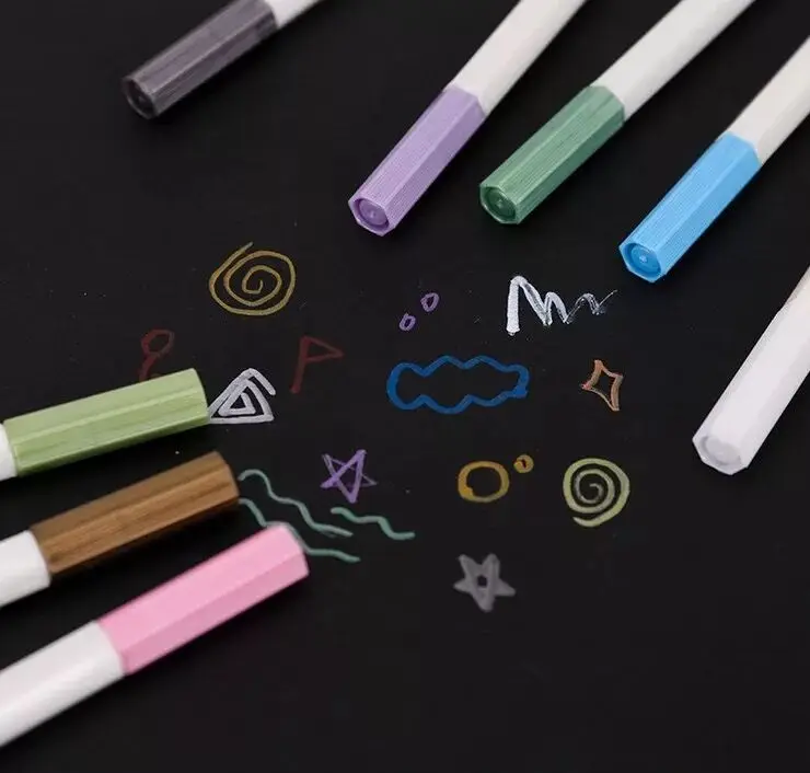 Metallic-Marker-Pens-Set-of-12-Assorted-Colors-for-Adult-Coloring-Books-Art-Rock-Painting-Card (4)
