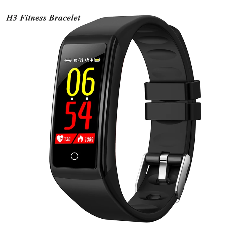 

H3 Fitness Bracelet Waterproof Color Screen Smart Band with Heart Rate Monitor Pressure Measurement Bluetooth Smart Watch