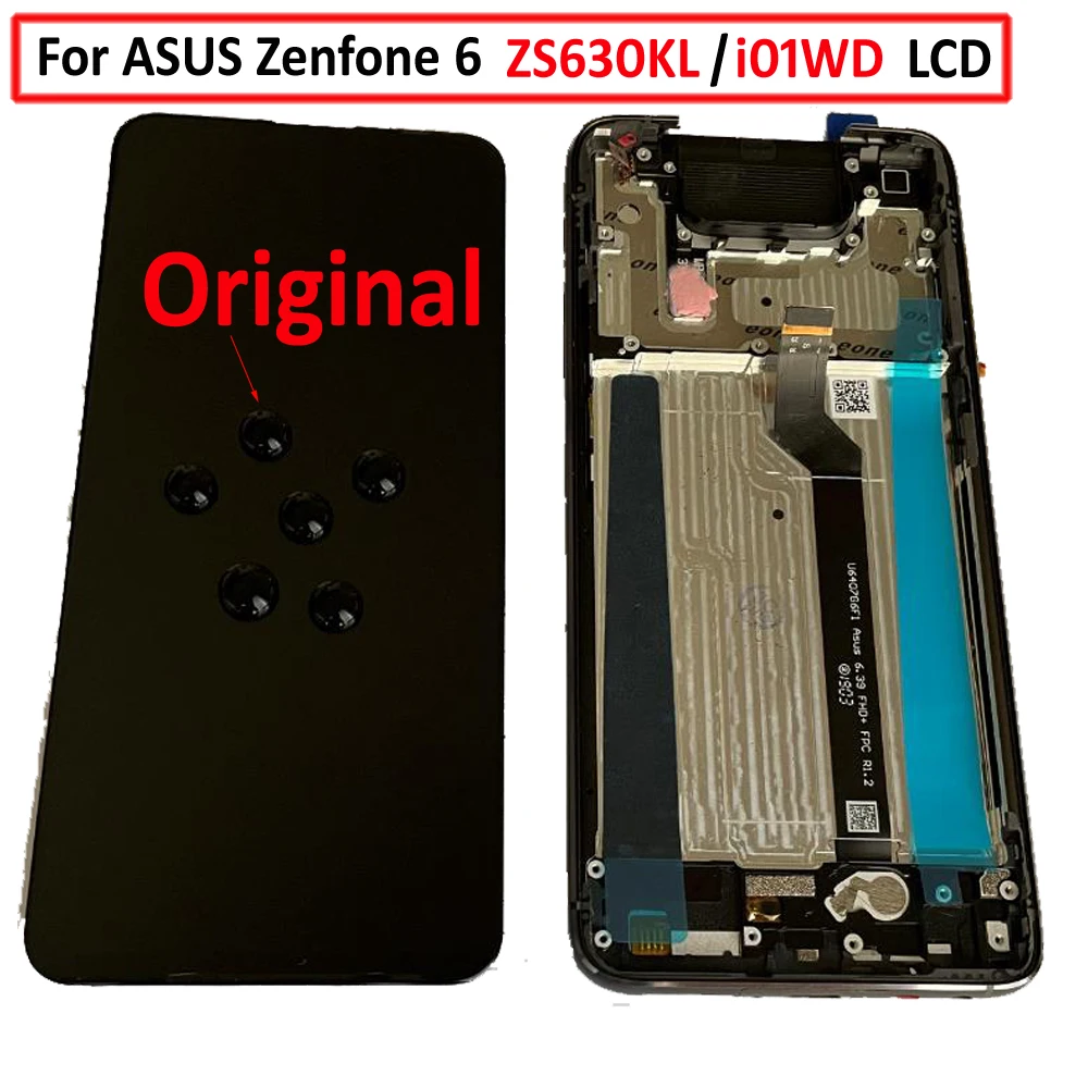 Оригинальный ЖК-дисплей 6 4 ''для ASUS Zenfone ZS630KL с рамкой сенсорный экран