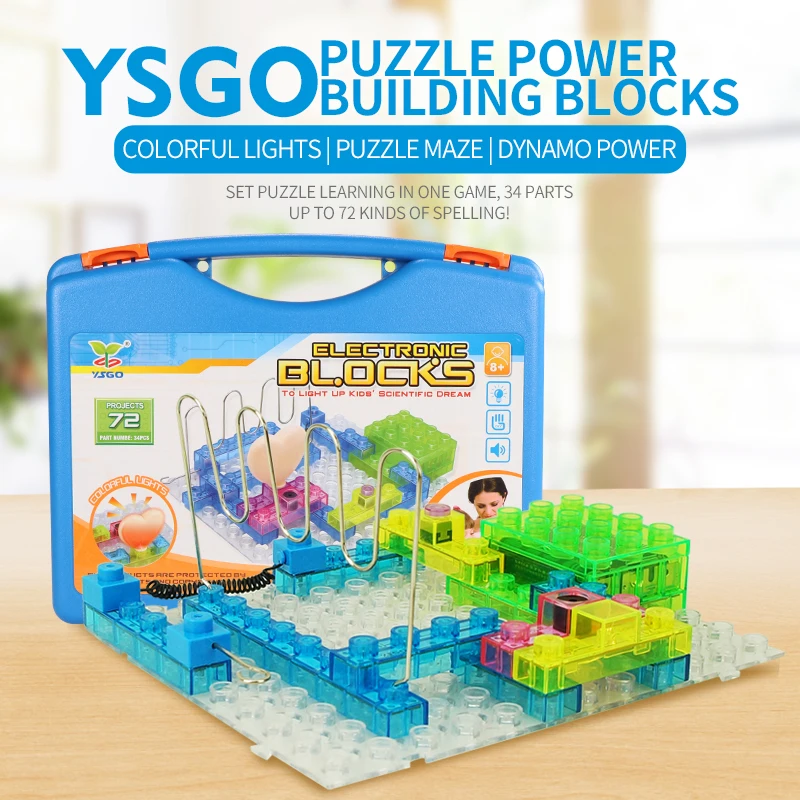 

Electro constructor & electronic designers builder building blocks science project instruction circuit kits for children