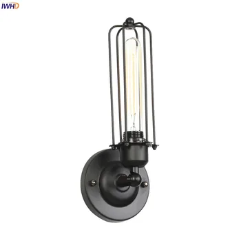 

IWHD Loft Decor Retro Indsutrial Wall Light Fixture Bedroom Living Room Porch Stair Edison Vintage Wall Sconce LED Aplique Pared