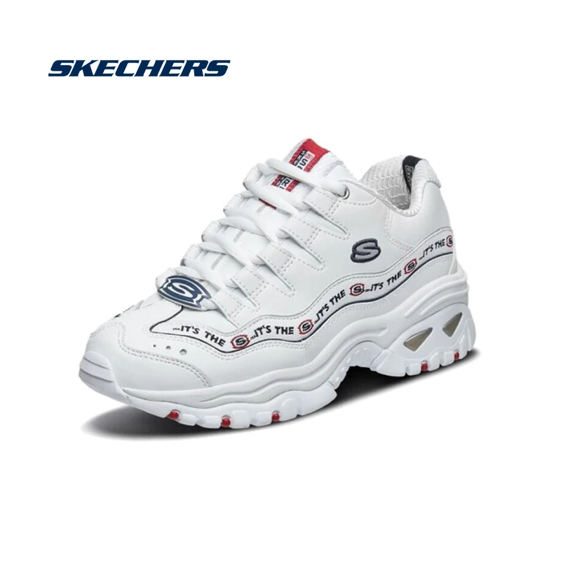 Обувь Skechers Повседневная Удобная платформа для ходьбы обувь для папы брендовая оригинальная обувь женские ботинки с массивным каблуком 13408-WNVR