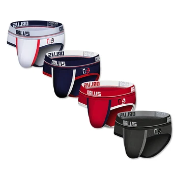 

4pcs/lot Men's Underpants Men's cotton Breathable briefs Sexy Underwear Men Jockstrap Briefs Men Bikini Gay Underwear Male OR188