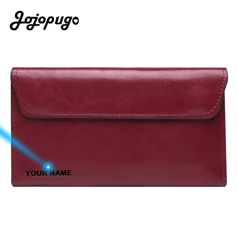 Long Wallet Phone Clutch Ladies Purse Cowhide Genuine-Cow-Leather Designer Luxury Women