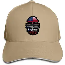 Американская модная повседневная регулируемая бейсболка с чилийскими корнями для мужчин и женщин черного цвета