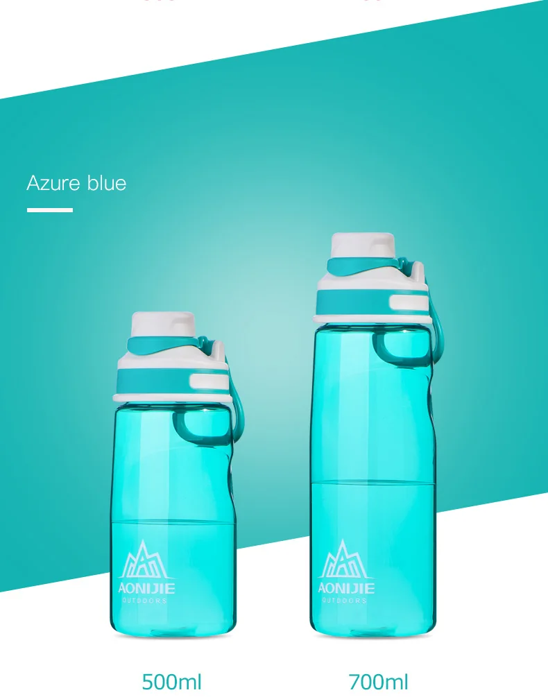Sports Water Bottle BPA Free Leakproof Portable Cup Kettle For Cycling Running Fitness Gym 500ml 700ml