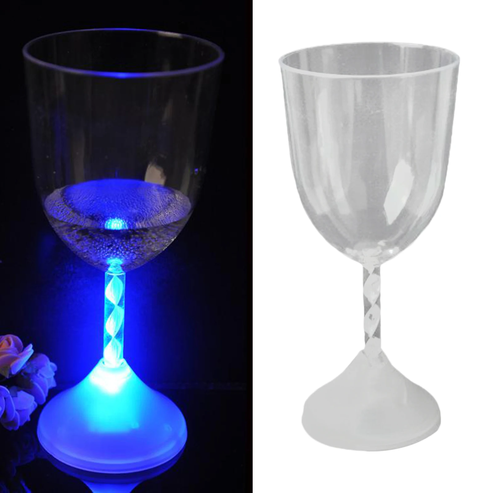 150ml Bars LED Flashing Wine Glass Goblet Colour Change Festivals Weddings