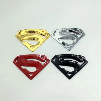 

car styling large metal 3D 3M superman auto logo badge motorcycle car stickers emblem car accessories free shipping joy
