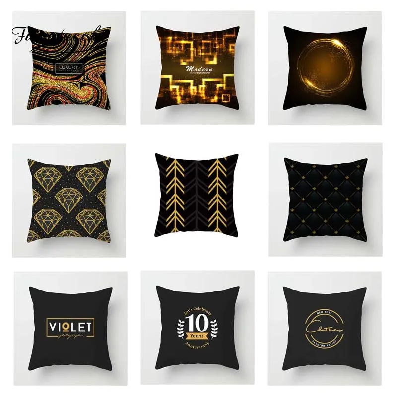 

Fuwatacchi Cross Diamond Star Letter Stripe Cushion Cover Geometric Throw Pillow Cover Decorative Pillow Cover Sofa 2019