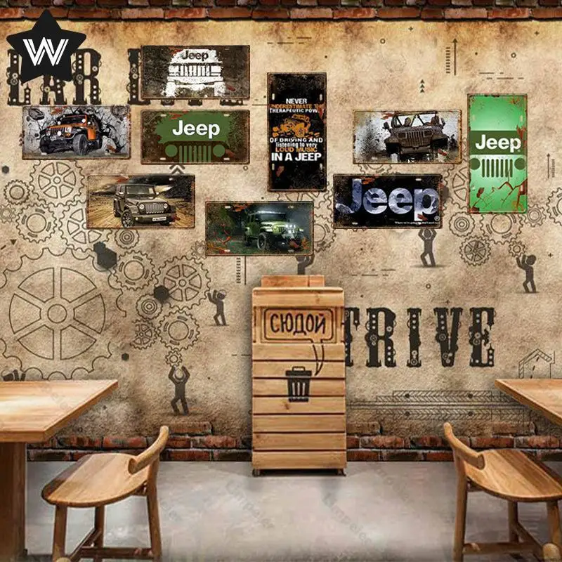 Jeep SUV Metal Sign Tin Plaque Rubicon Metal Poster Wall Stickers