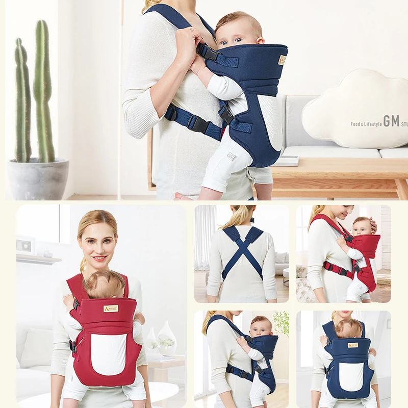 0-36M Kangaroo Baby Wrap Sling Infant Baby Hipseat Carrier Breathable Front Facing Ergonomic Baby Backpack Carrier Baby Travel