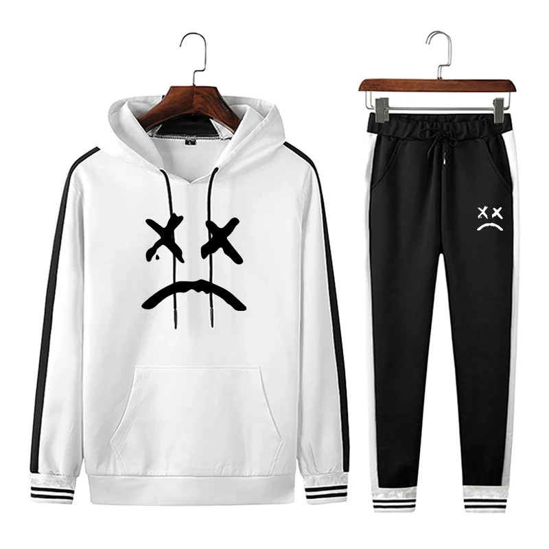 Hooded Men Sportswear Sets Spring Winter 2020 Casual Tracksuit Men Two Piece Suit Hoodies Sweatshirt + Sweatpants Male Sweatsuit Hooded Men Sportswear Sets Spring Winter 2020 Casual Tracksuit Men Two Piece Suit Hoodies Sweatshirt + Sweatpants Male Sweatsuit