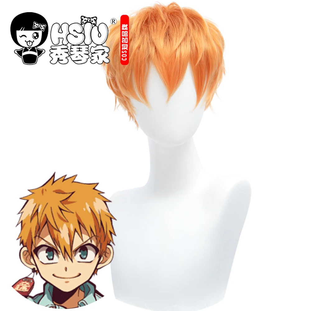 Hsiu Anime Toilet Bound Hanako Kun Cosplay Minamoto Kou Cosplay Wig Tampan Warna Emas Rambut Pendek Anak Laki Laki Kostum Aliexpress