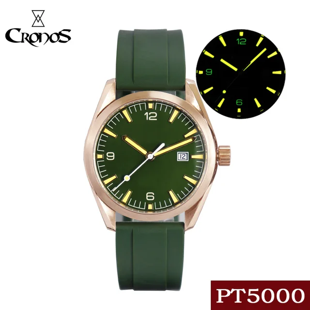 Cronos Men Watch Bronze CuSn8 Automatic 