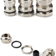 Металлический PG7 3,0-6,5 мм водонепроницаемый соединитель кабельный ввод