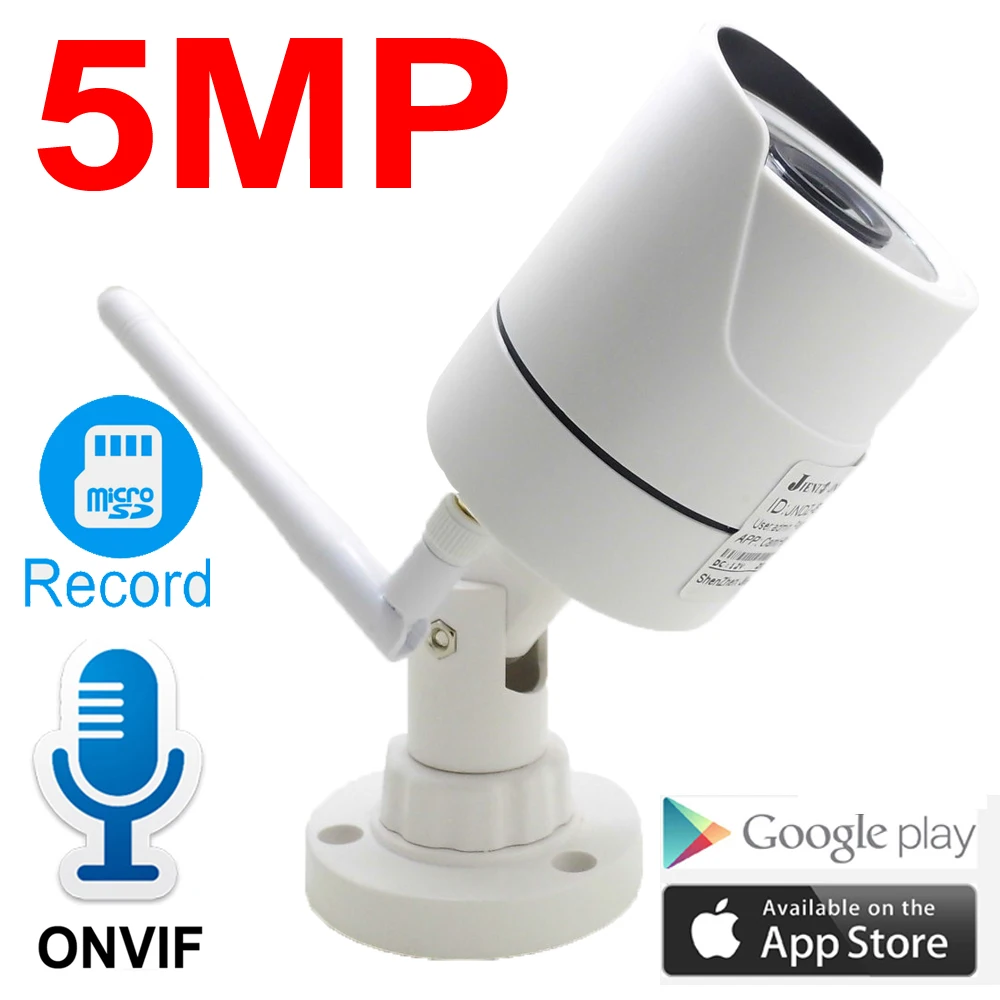 

JIENUO Wireless 5MP IP Camera Audio Cctv Security Outdoor Waterproof 1080P High Definition Surveillance Onvif Wifi Home Camera