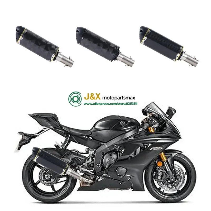 Мотоциклетная полная система глушитель Escape slip для Yamaha R6 YZF-R6 2006- средняя Соединительная труба с DB-KILLER