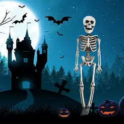 Besegad Хэллоуин всего тела Скелет украшения модели яркие скелеты призрак дом с привидениями Escape ужас ужасный страшно реквизит игрушка