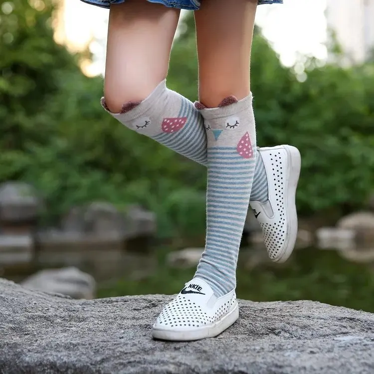 Autumn Pure Cotton Cartoon Directly Board Child In Socks Three-dimensional Ears Girl Socks Baby Socks