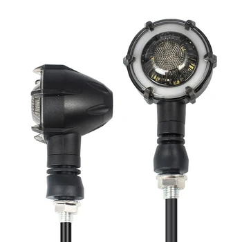 

2PCS Motorcycle LED Turn Signal Light Waterproof Signal Lamp Universal Accessories