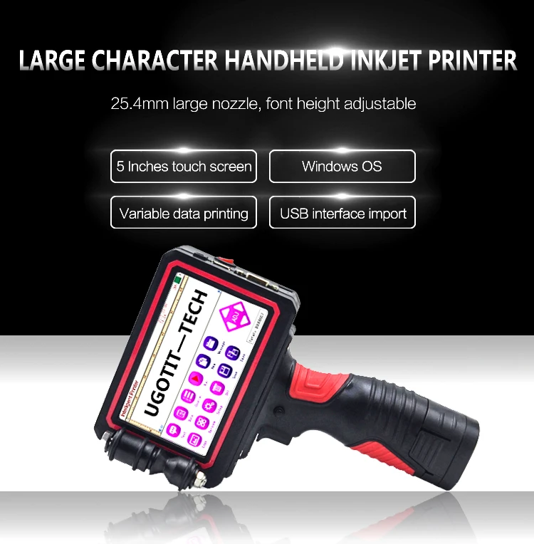 Portable Expiry Date Batch Code Handheld screen Inkjet Printer/Code Printing Machine