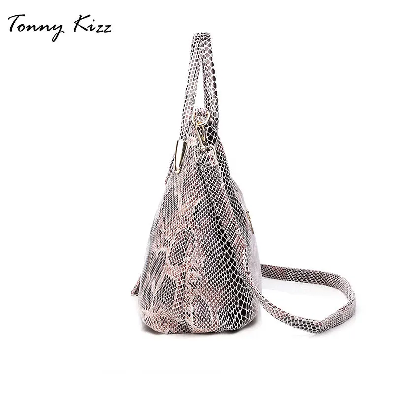 Tonny Kizz bolsos grandes для женщин bolso de hombro femenino кошелек mano de cuero serpentina de alta calidad