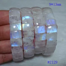 Натуральный лунный камень прямоугольник бусины браслет для женщин ювелирные изделия Аксессуары для свадеб вечеринок подарок