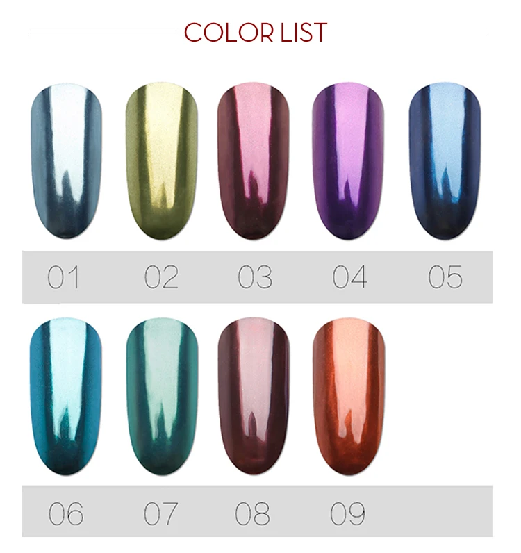 Блестки для ногтей ROSALIND волшебный блестящий порошок Очаровательная пигментная