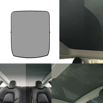 

2pcs/ Set Windshield Sunshade Foldable Shading Net Anti Heat Easy Install Car Sunroof Summer Protect Visor For Tesla Model 3