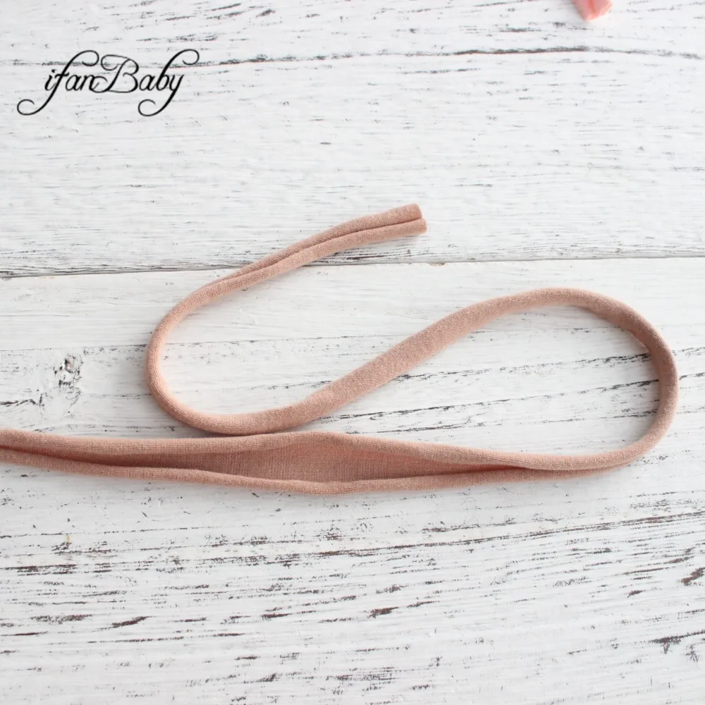 nylon headband back tie soft  elastic headband fit all kids girl adult hair accessories (5)