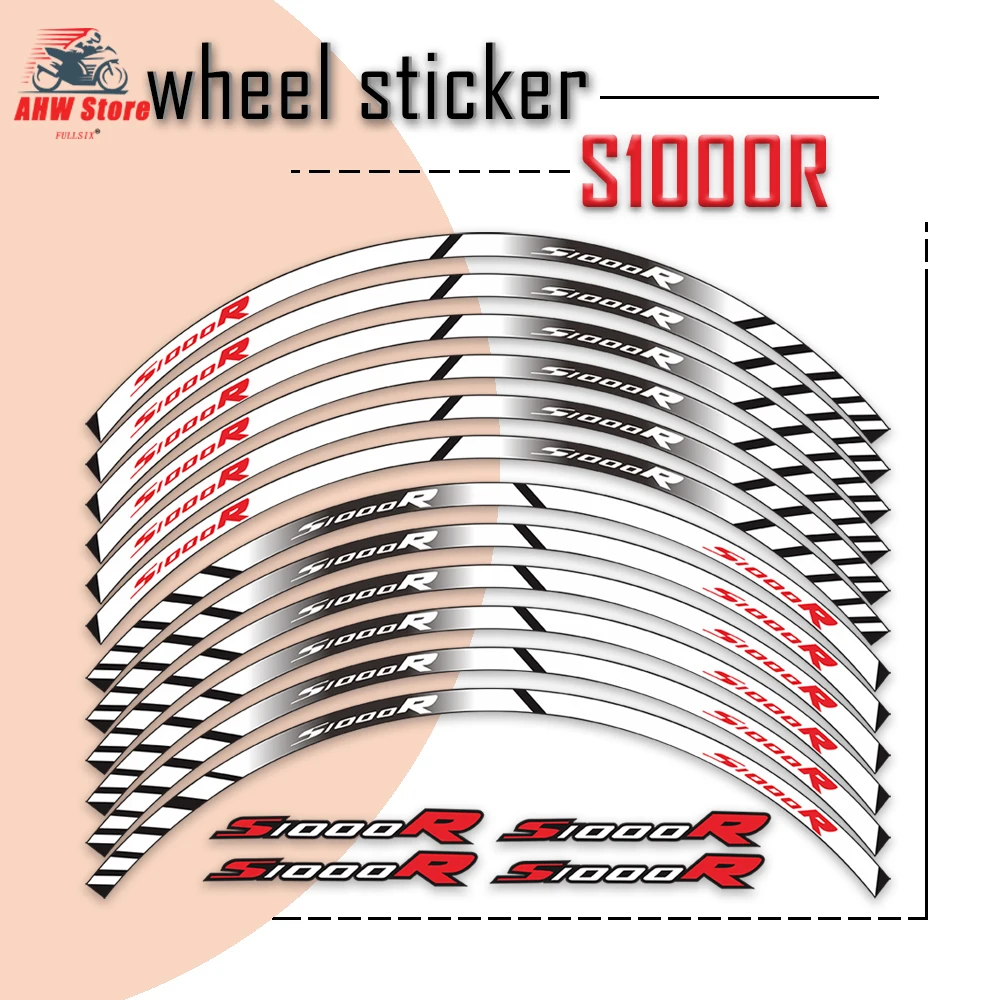 

Motorcycle Styling Wheel Hub Rim Stripe Reflective Decal Stickers for BMW S1000R S1000 R S 1000R S 1000 R