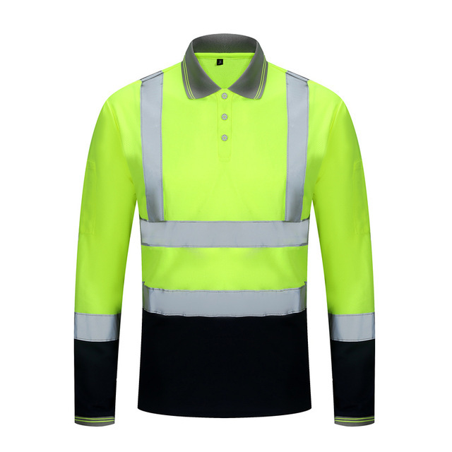 Reflective Shirts High Visibility Working T-shirt with Reflection Tapes Road Traffic Construction Security Tops Workwear