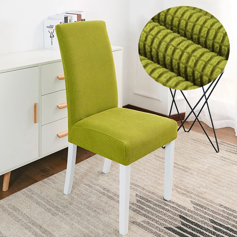 

1/4/6/8pcs Thick Material Stretch Chair Cover For Kitchen/Wedding Elastic Chair Covers Spandex Dining Room Chair Cover With Back