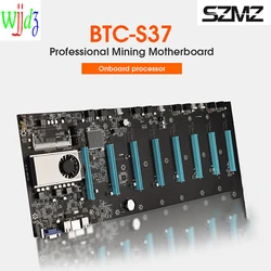 Carte mère S37 pour minage, 8 GPU, emplacement pour carte vidéo, Ethereum, puce d'extraction de Bitcoin, faible consommation d'énergie 