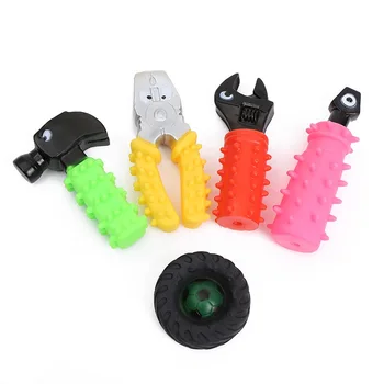 

Pet toys new puzzle chew toys dog cat toys sound molar cleaning toys bright rubber Pet training