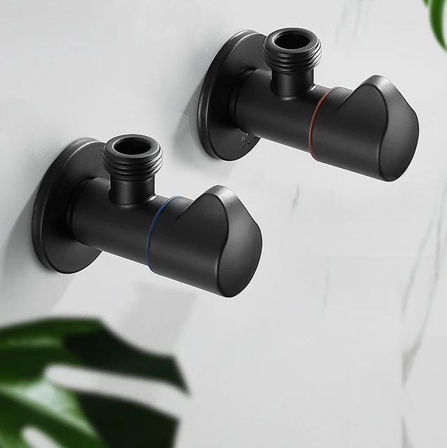 Toilet Bidet Shower Shutoff Matte Black Angle Valve Matte Black Angle toilet-bidet-shower-shutoff-matte-black-angle-valve-matte-black-angle