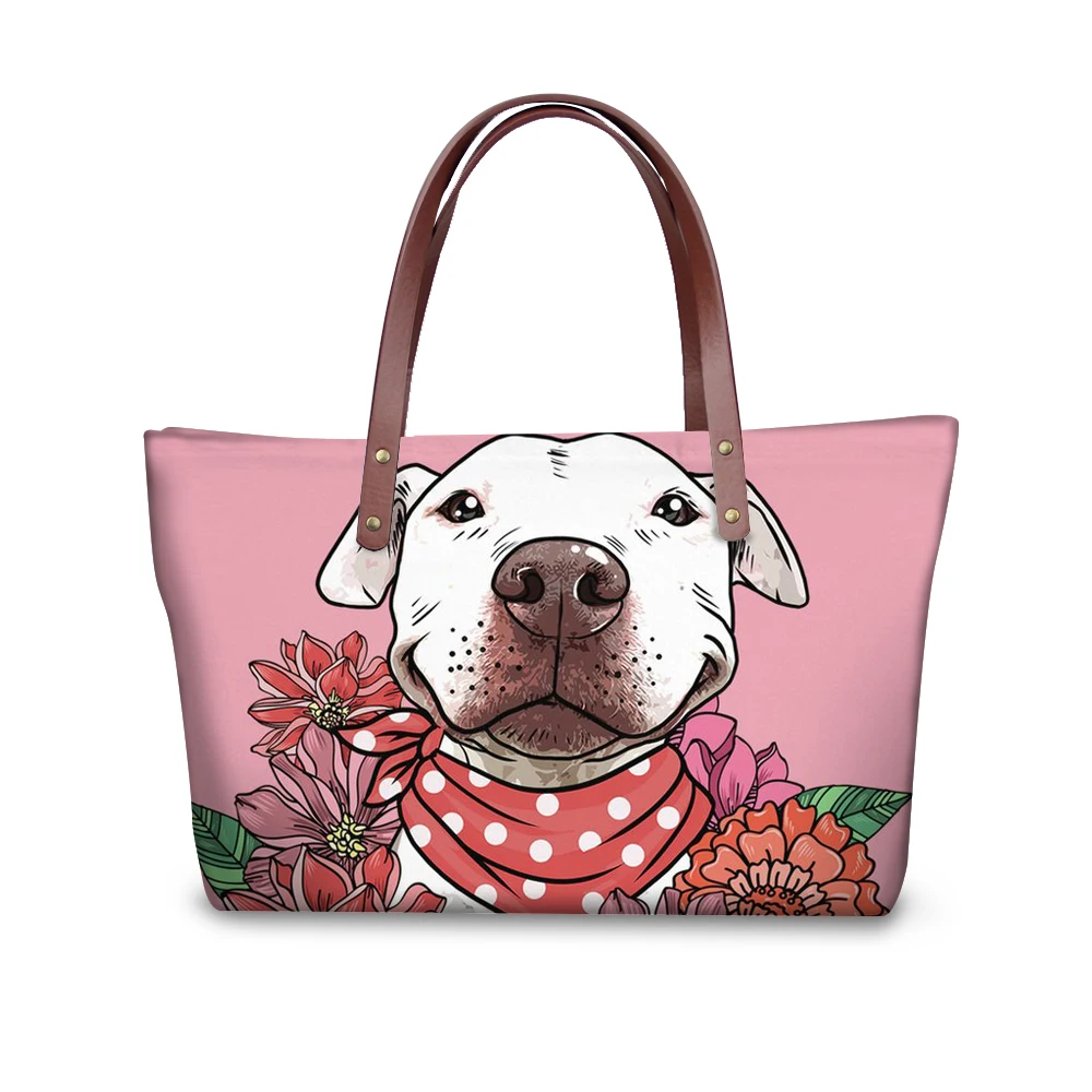 Original Fashion Pu Leather Women Shopper Pit Bull Terrier Designer Bag Canada Borse Per Donna Casual Tote