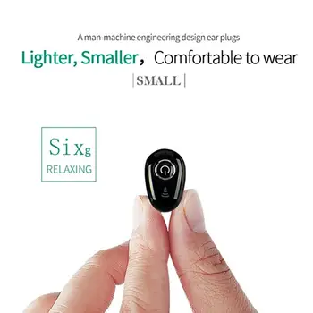 

Mini Invisible Ture Wireless Earphone Noise Cancelling Bluetooth Headphone Handsfree Stereo Headset TWS Earbud With Microphone