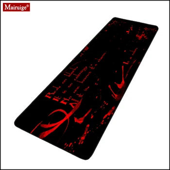 

Simplicity Letter Black and Red Mouse Pad XXL Gamer Desk Mat Computer PC Large Gaming MousePad 90x40cm for Laptop Table Pads