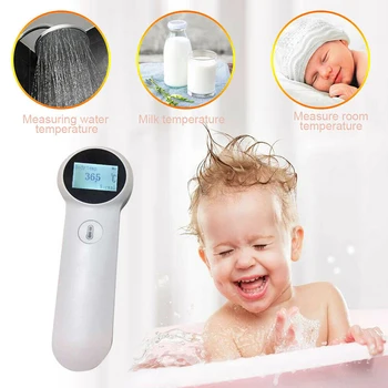 

Infrared Thermometer Baby Non Contact Digital Temp Adults Color LCD Screen Display Forehead Humidity Pyrometer Temperature Gun
