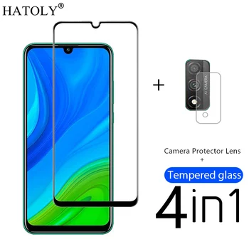Перейти на Алиэкспресс и купить Закаленное стекло 4 в 1 для huawei P Smart, Защитная пленка для экрана huawei P Smart 2018, полное покрытие для huawei P Smart Z Y5P, защитная пленка для камеры
