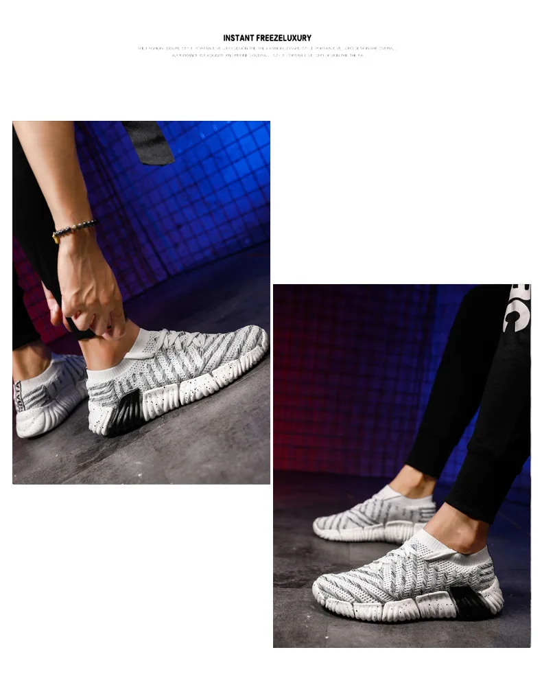 Легкая тканая дышащая спортивная обувь в Корейском стиле с сеткой для папы, обувь для бега, мужская обувь большого размера 006