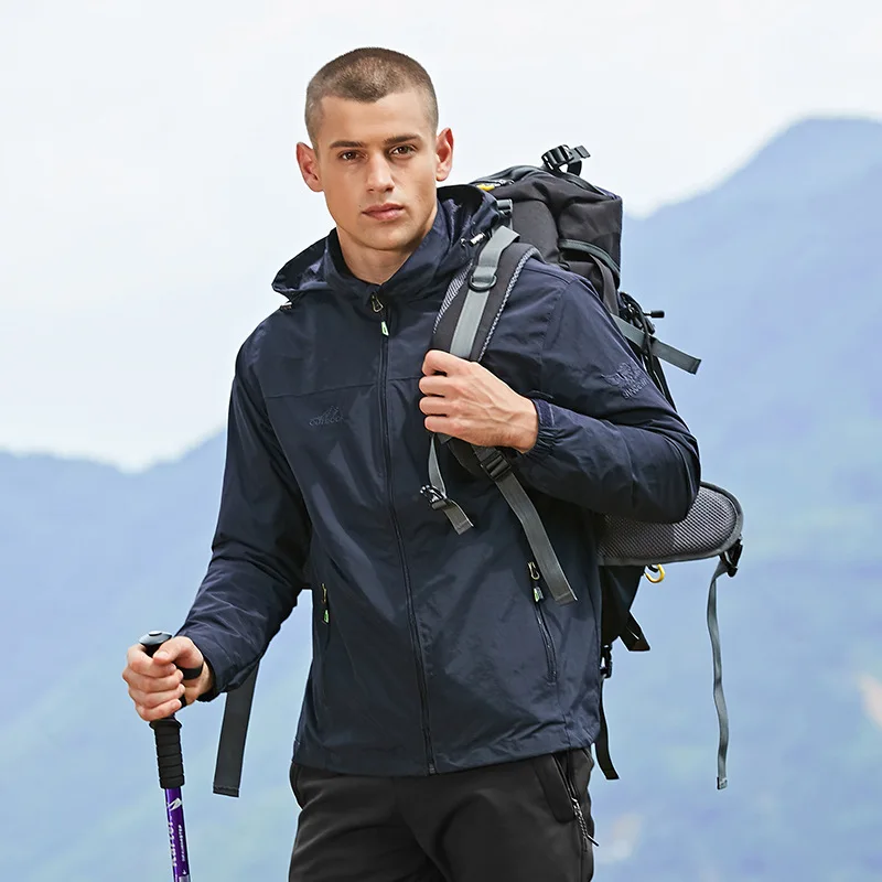 

Plus Size Autumn Winter Windproof Tourism Mountain Hiking Jacket Men Multi Pocket Military Army Outdoor Coat Men Bamboo Jacket