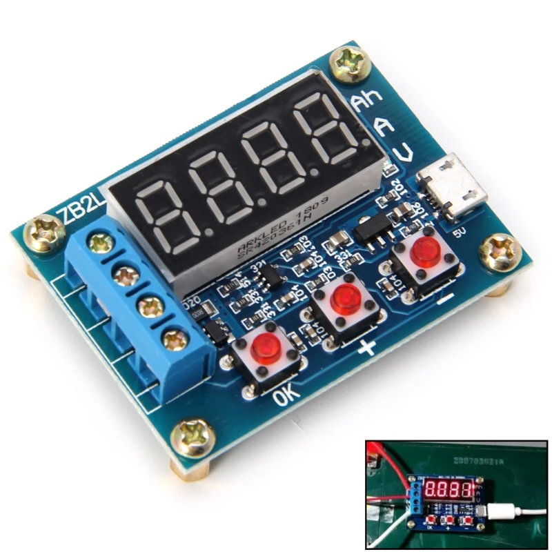 Анализатор разряда ZB2L3 li ion литиево свинцово кислотный|discharge tester|battery capacitycapacity meter |